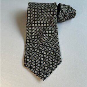 Lauren Ralph Lauren Black, Gold and Blue Patterned Men's Tie